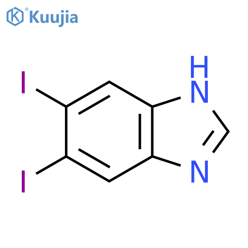 5,6-Diiodo-1H-benzimidazole structure