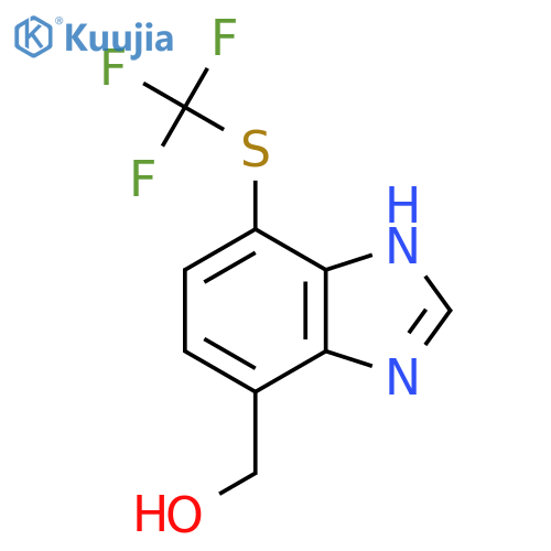 4-Hydroxymethyl-7-trifluoromethylthio-1H-benzimidazole structure