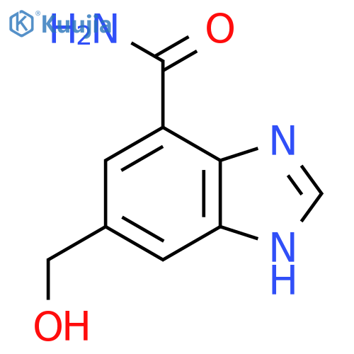 5-Hydroxymethyl-1H-benzimidazole-7-carboxamide structure