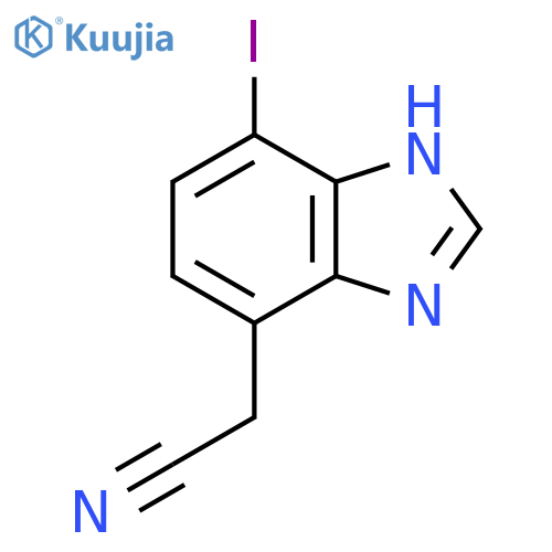 4-Iodo-1H-benzimidazole-7-acetonitrile structure