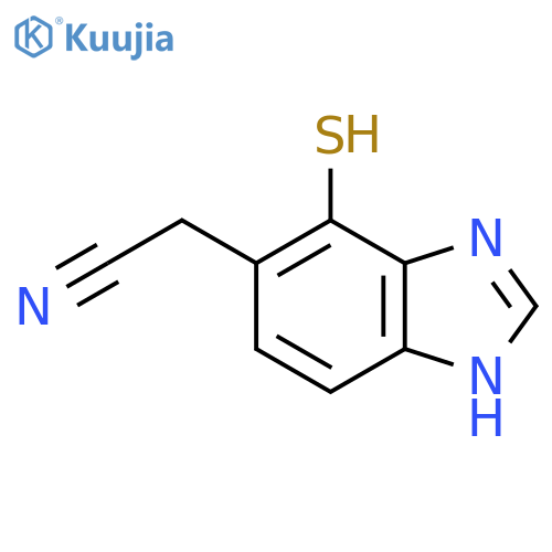 4-Mercapto-1H-benzimidazole-5-acetonitrile structure