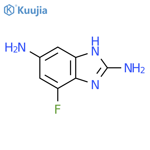 2,6-Diamino-4-fluoro-1H-benzimidazole structure