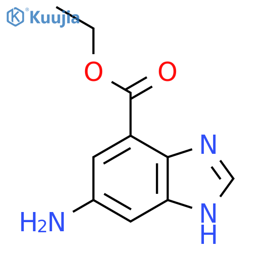 Ethyl 6-amino-1H-benzo[d]imidazole-4-carboxylate structure