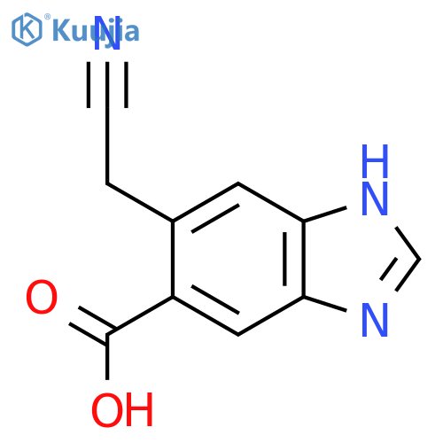 6-Cyanomethyl-1H-benzimidazole-5-carboxylic acid structure