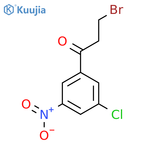 3-Bromo-1-(3-chloro-5-nitrophenyl)propan-1-one structure