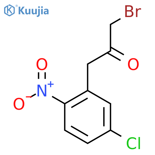 1-Bromo-3-(5-chloro-2-nitrophenyl)propan-2-one structure