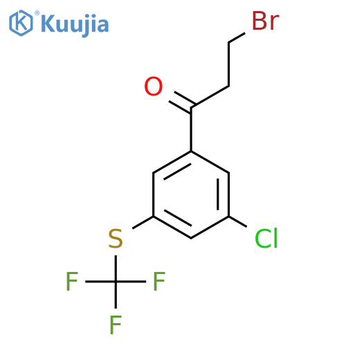 3-Bromo-1-(3-chloro-5-(trifluoromethylthio)phenyl)propan-1-one structure