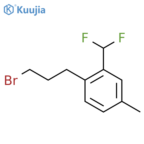 4-(3-Bromopropyl)-3-(difluoromethyl)toluene structure