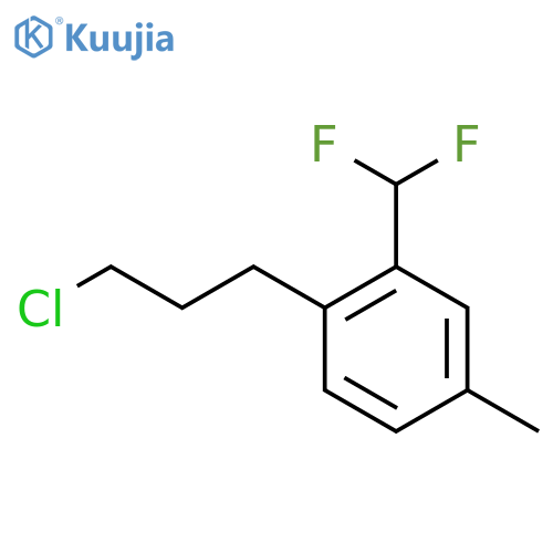 4-(3-Chloropropyl)-3-(difluoromethyl)toluene structure