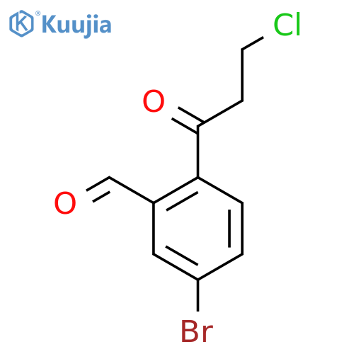 5-Bromo-2-(3-chloropropanoyl)benzaldehyde structure