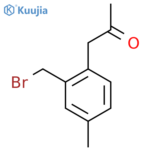 1-(2-(Bromomethyl)-4-methylphenyl)propan-2-one structure