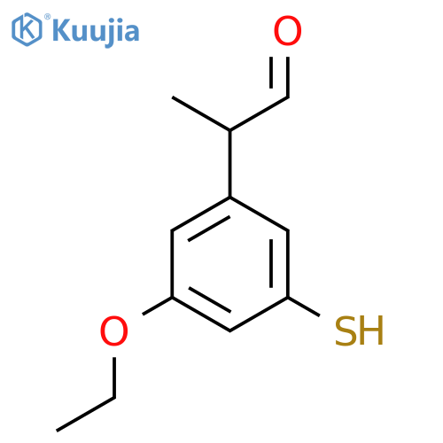 3-Ethoxy-5-mercaptophenylpropanal structure