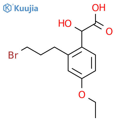2-(3-Bromopropyl)-4-ethoxymandelic acid structure