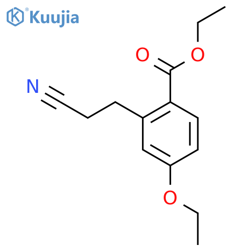 Ethyl 2-(2-cyanoethyl)-4-ethoxybenzoate structure