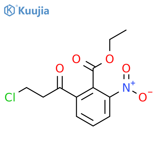 Ethyl 2-(3-chloropropanoyl)-6-nitrobenzoate structure