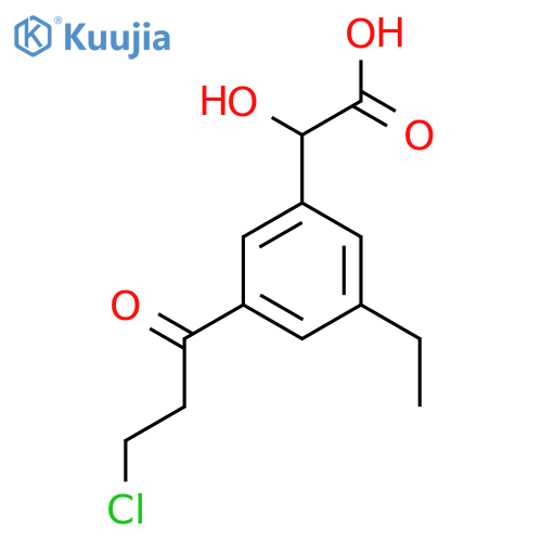 3-(3-Chloropropanoyl)-5-ethylmandelic acid structure