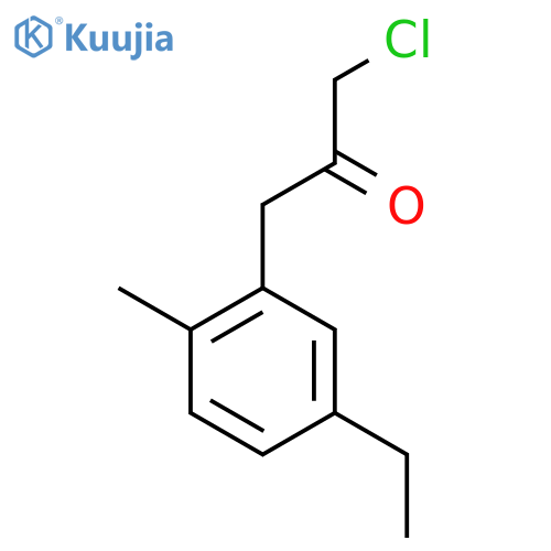 1-Chloro-3-(5-ethyl-2-methylphenyl)propan-2-one structure