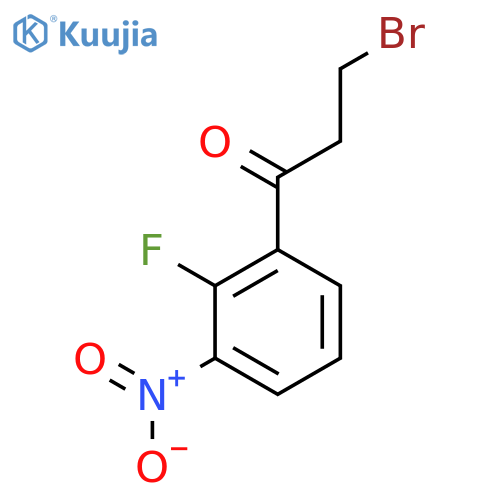 3-Bromo-1-(2-fluoro-3-nitrophenyl)propan-1-one structure