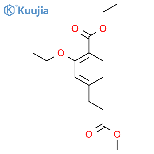 Ethyl 2-ethoxy-4-(3-methoxy-3-oxopropyl)benzoate structure