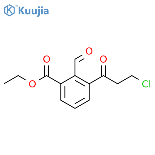 Ethyl 3-(3-chloropropanoyl)-2-formylbenzoate structure