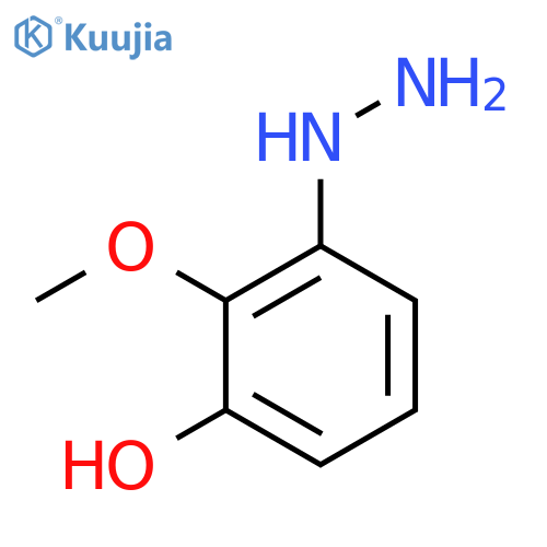 3-Hydroxy-2-methoxyphenylhydrazine structure