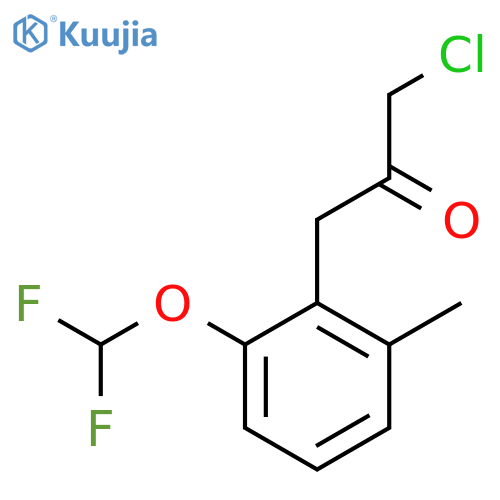 1-Chloro-3-(2-(difluoromethoxy)-6-methylphenyl)propan-2-one structure