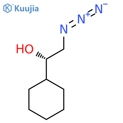 (1S)-2-azido-1-cyclohexylethan-1-ol structure