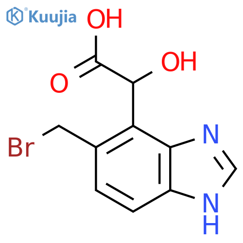 2-(5-Bromomethyl-1H-benzo[d]imidazol-4-yl)-2-hydroxyacetic acid structure