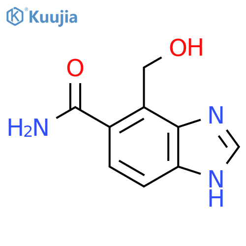 7-Hydroxymethyl-1H-benzimidazole-6-carboxamide structure