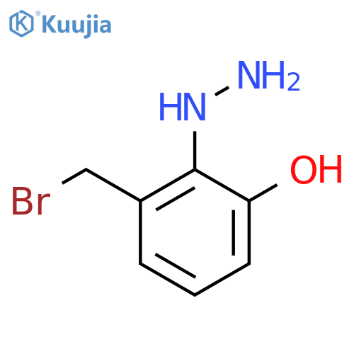 2-(Bromomethyl)-6-hydroxyphenylhydrazine structure
