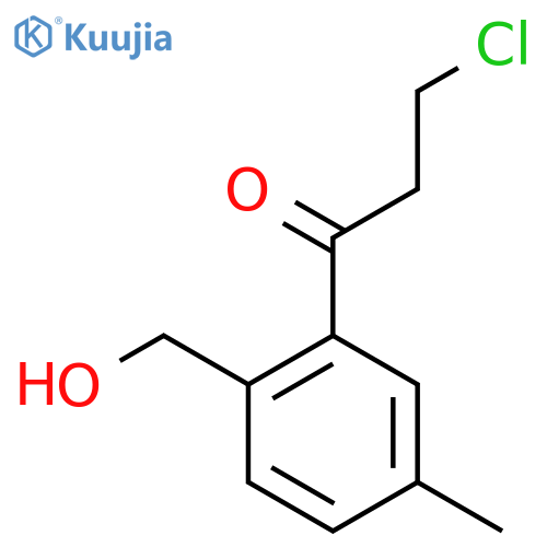 2-(3-Chloropropanoyl)-4-methylbenzyl alcohol structure