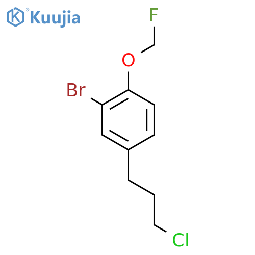 1-Bromo-5-(3-chloropropyl)-2-(fluoromethoxy)benzene structure