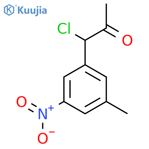 3-(1-Chloro-2-oxopropyl)-5-nitrotoluene structure