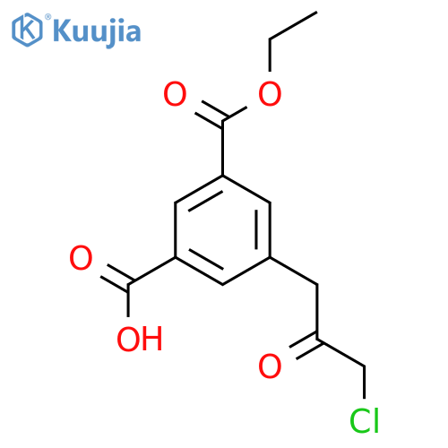 Ethyl 3-carboxy-5-(3-chloro-2-oxopropyl)benzoate structure