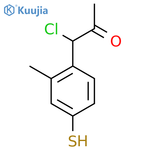 4-(1-Chloro-2-oxopropyl)-3-methylthiophenol structure
