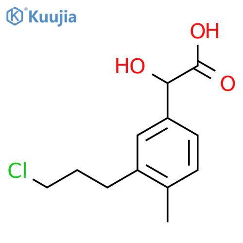3-(3-Chloropropyl)-4-methylmandelic acid structure