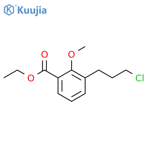 Ethyl 3-(3-chloropropyl)-2-methoxybenzoate structure