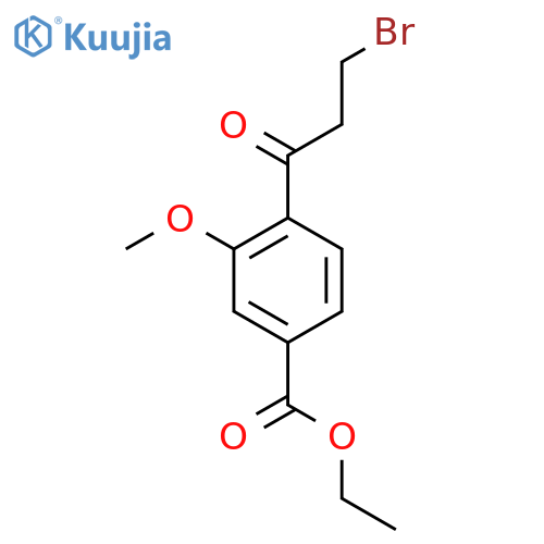 Ethyl 4-(3-bromopropanoyl)-3-methoxybenzoate structure