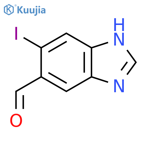 5-Formyl-6-iodo-1H-benzimidazole structure
