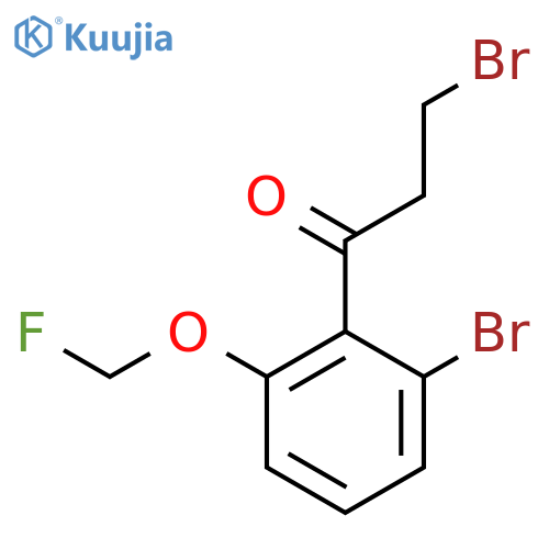 3-Bromo-1-(2-bromo-6-(fluoromethoxy)phenyl)propan-1-one structure