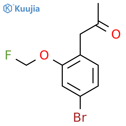 1-(4-Bromo-2-(fluoromethoxy)phenyl)propan-2-one structure