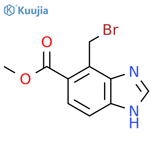 Methyl 4-bromomethyl-1H-benzimidazole-5-carboxylate structure
