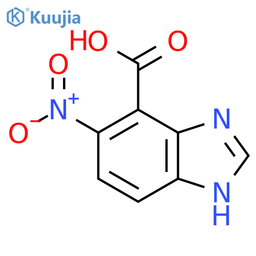 6-Nitro-1H-benzimidazole-7-carboxylic acid structure