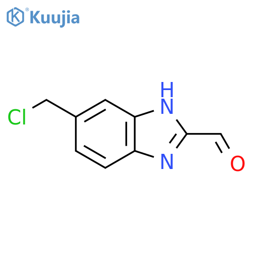 5-Chloromethyl-2-formyl-1H-benzimidazole structure