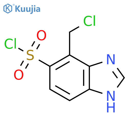 7-Chloromethyl-1H-benzimidazole-6-sulfonyl chloride structure