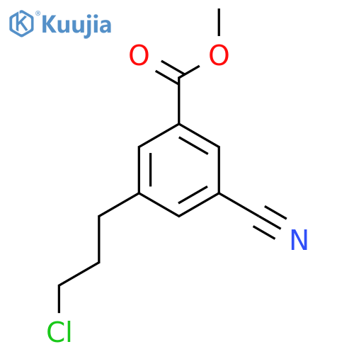 Methyl 3-(3-chloropropyl)-5-cyanobenzoate structure