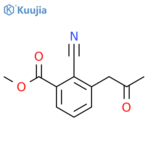 Methyl 2-cyano-3-(2-oxopropyl)benzoate structure