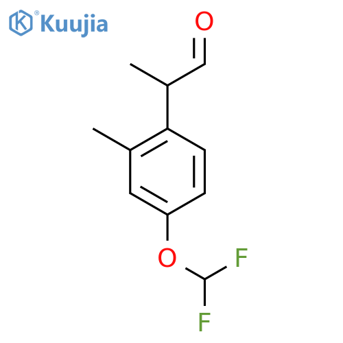 4-(Difluoromethoxy)-2-methylphenylpropanal structure