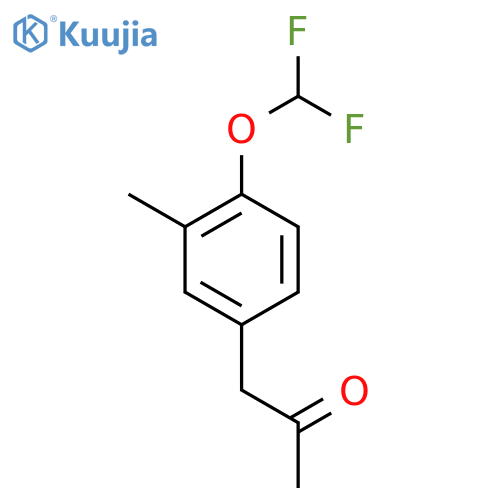 1-(4-(Difluoromethoxy)-3-methylphenyl)propan-2-one structure