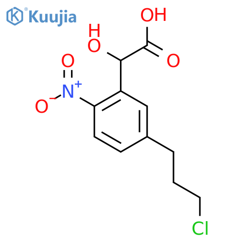 5-(3-Chloropropyl)-2-nitromandelic acid structure